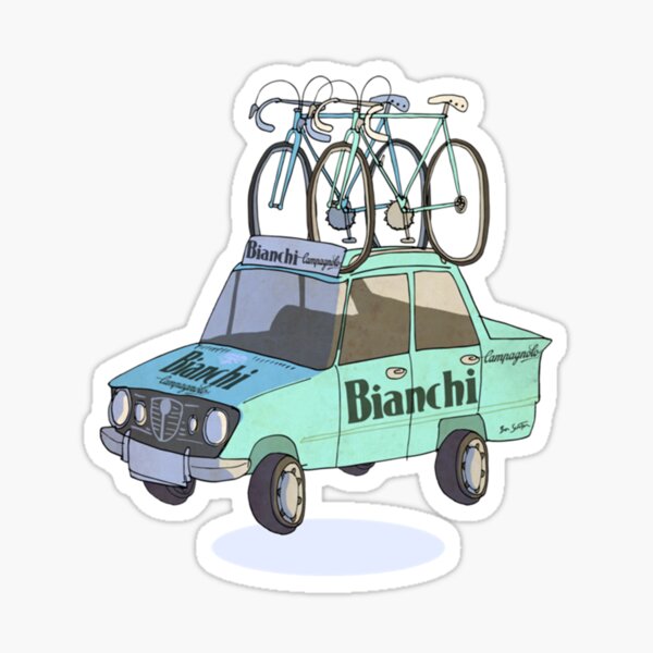 Voiture de l'équipe cycliste Bianchi Sticker