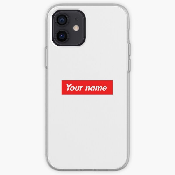 Customisable Supreme Box Logo iPhone Soft Case