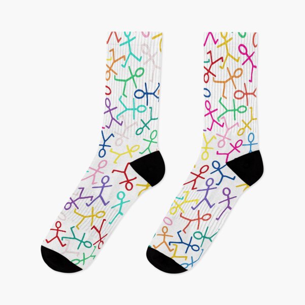 Item preview, stick figure people background in color designed and sold by dkaranouh.