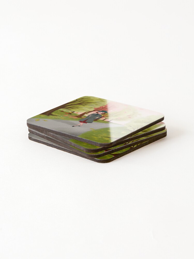 Thumbnail 4 of 5, Coasters (Set of 4), Fall In designed and sold by FromTheArchives.