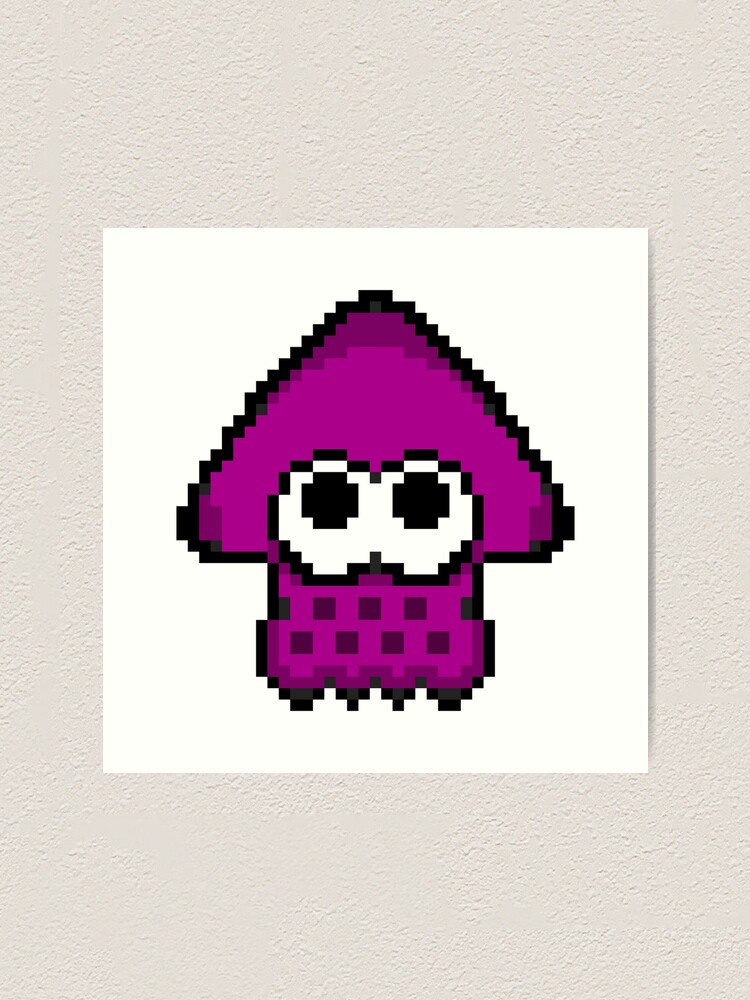 purple squid art print by eazypeazy redbubble redbubble