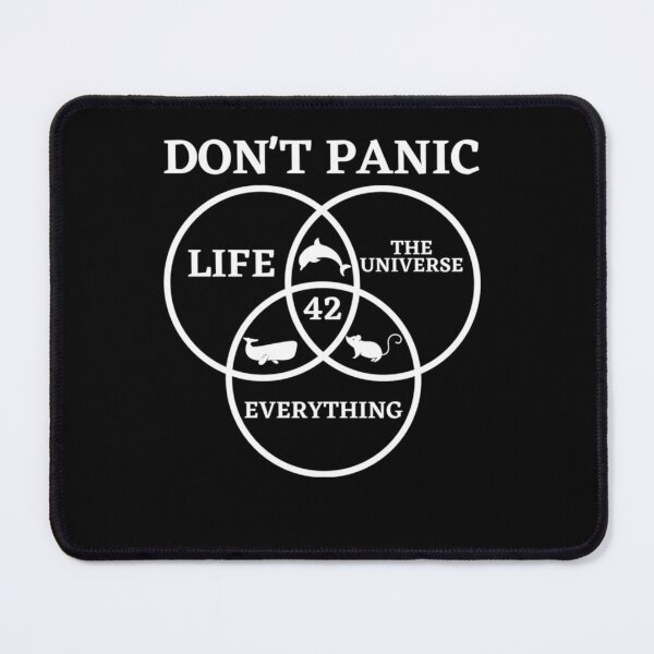 Item preview, 42 Answer to Life Universe and Everything Don't Panic designed and sold by pamelabowman4.