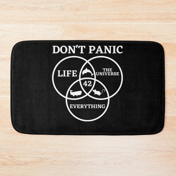 Item preview, 42 Answer to Life Universe and Everything Don't Panic designed and sold by pamelabowman4.