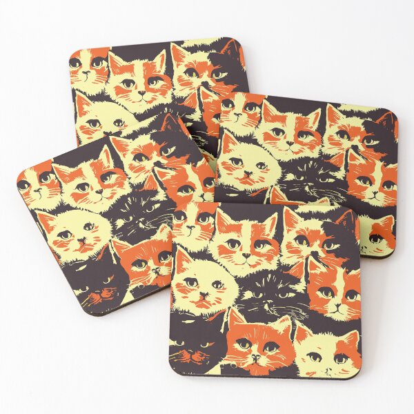 Item preview, Cat Print Pattern designed and sold by ThePurpleMelon.