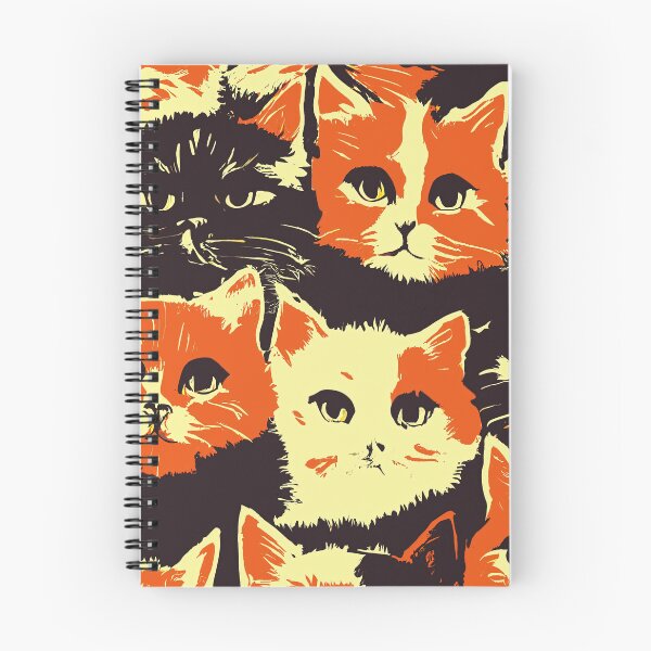 Item preview, Cat Print Pattern designed and sold by ThePurpleMelon.
