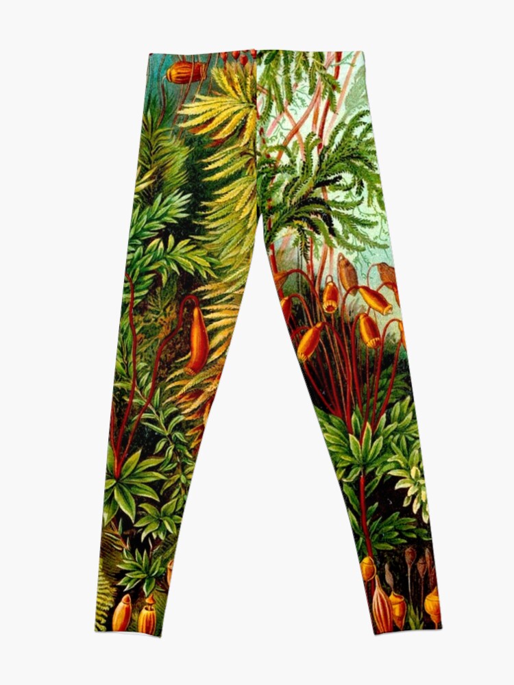 Alternate view of FLOWER GARDEN; Vintage Art Print Leggings