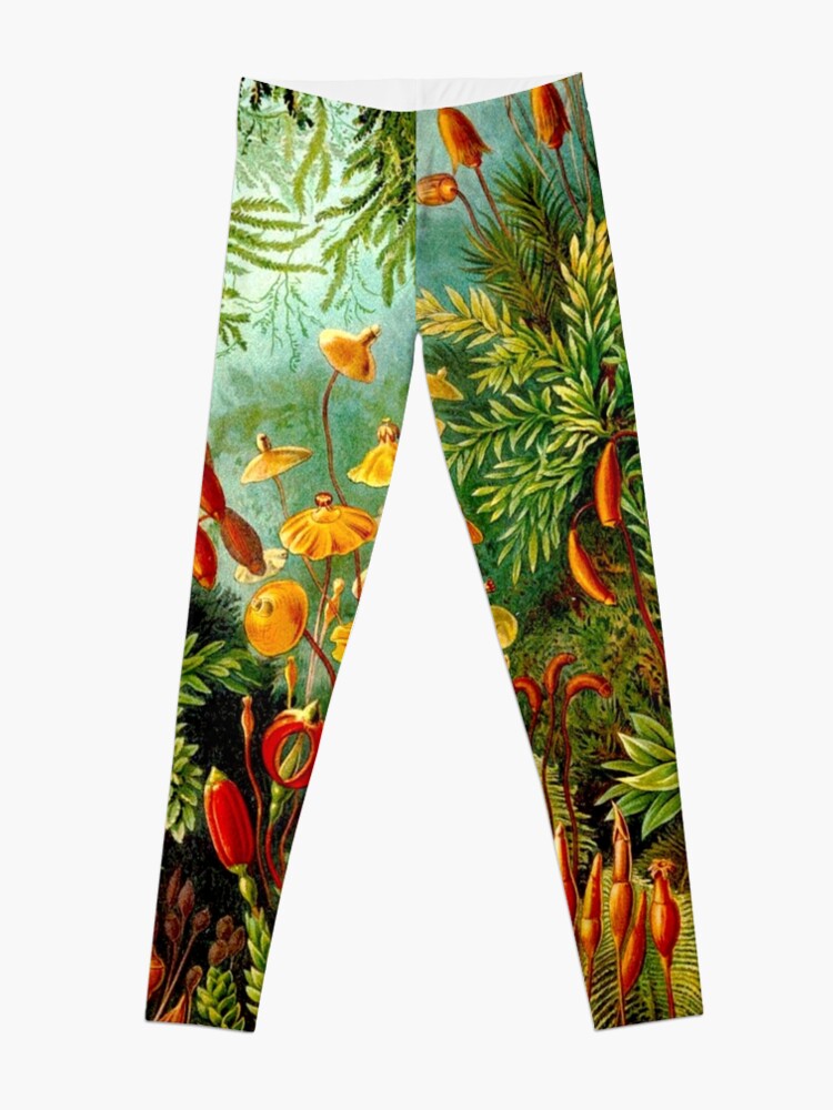 Alternate view of FLOWER GARDEN; Vintage Art Print Leggings