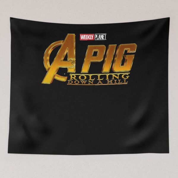 Item preview, A-Pig-Rolling-Funny-Down-a-Hill designed and sold by EricKeele.