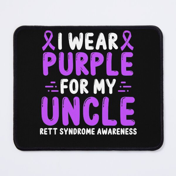 Item preview, Rett Syndrome Rett Syndrome Awareness Uncle Men Purple Ribbon designed and sold by TerrellOneal.