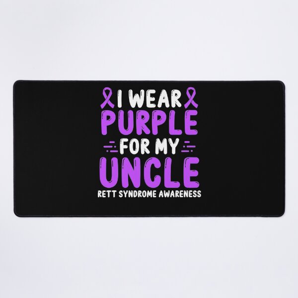 Item preview, Rett Syndrome Rett Syndrome Awareness Uncle Men Purple Ribbon designed and sold by TerrellOneal.