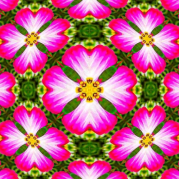 Artwork thumbnail, Red Cosmic Pattern by Patternflower