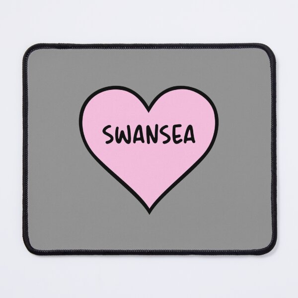 Item preview, I Love Swansea Cute Light Pink Heart Shape Swansea City Lover Valentine Gift designed and sold by RDGersdesigns.