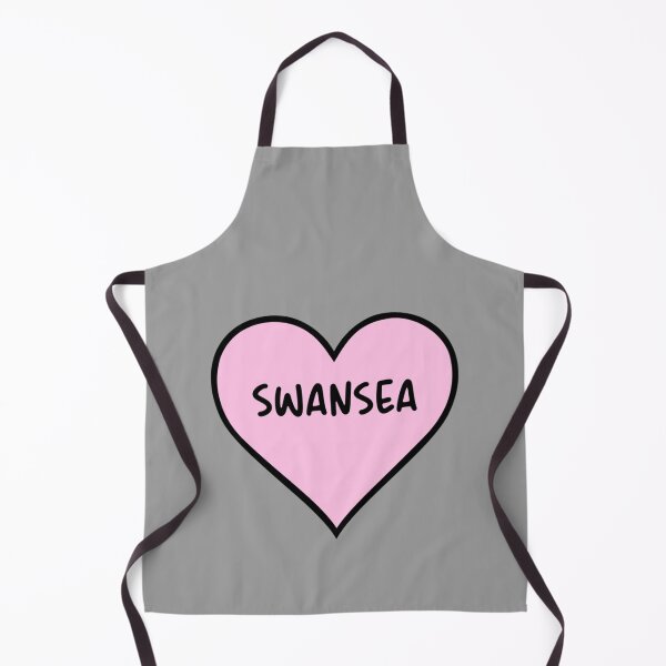 Item preview, I Love Swansea Cute Light Pink Heart Shape Swansea City Lover Valentine Gift designed and sold by RDGersdesigns.