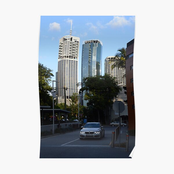Brisbane cityscape from Kangaroo Point Poster