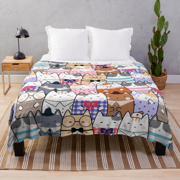 Item preview, Kawaii Cute cats pattern designed and sold by sweary12.
