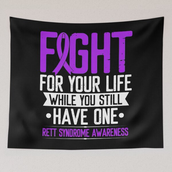 Item preview, Rett Syndrome Rett Syndrome Awareness your Life Purple Ribbon designed and sold by TerrellOneal.