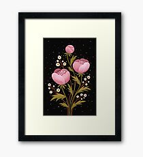 Blooms in the dark Framed Print