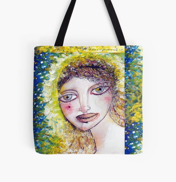 La bella del parque Bolsa estampada de tela