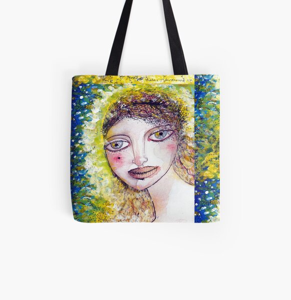 La bella del parque Bolsa estampada de tela