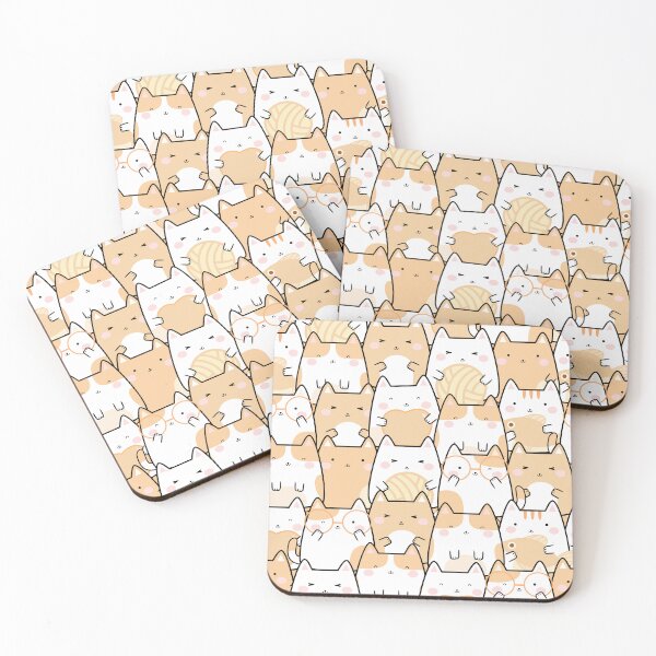 Item preview, kawaii cute cats pattern designed and sold by sweary12.