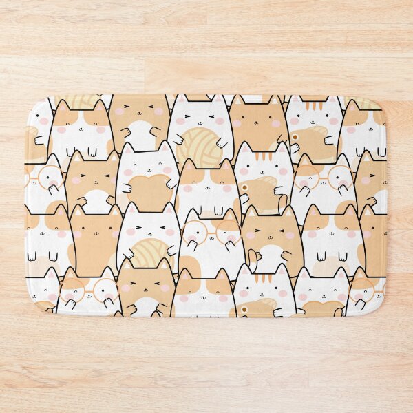 Item preview, kawaii cute cats pattern designed and sold by sweary12.
