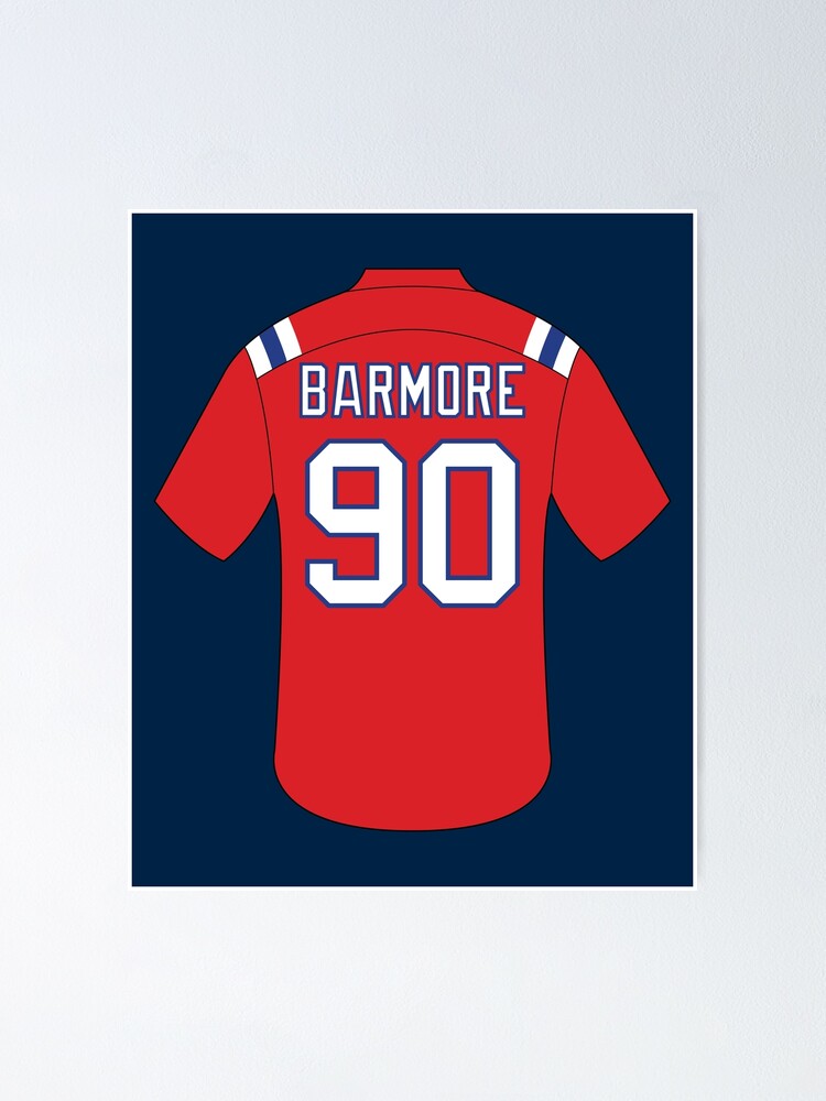 Christian Barmore jersey with number 90 | Poster