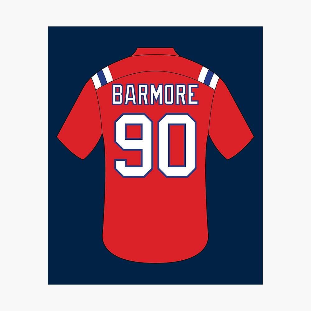 Christian Barmore jersey with number 90 | Poster