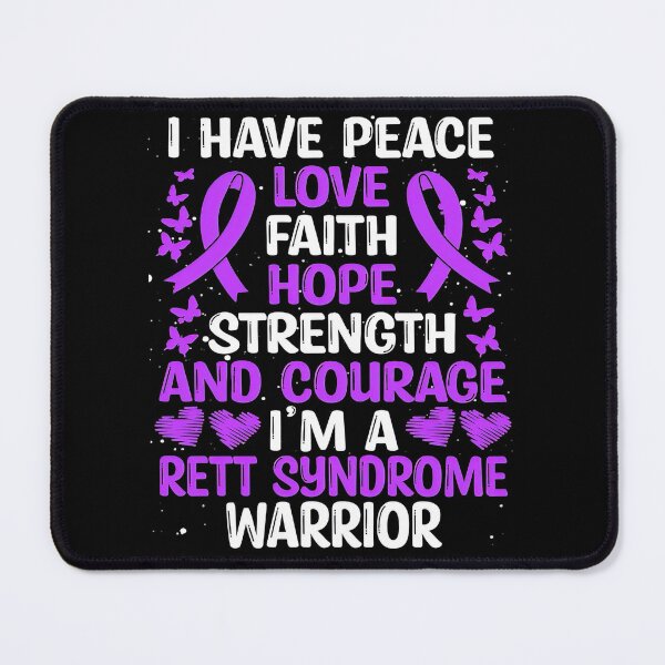 Item preview, Rett Syndrome Rett Syndrome Warrior Love Awareness Ribbon designed and sold by TerrellOneal.