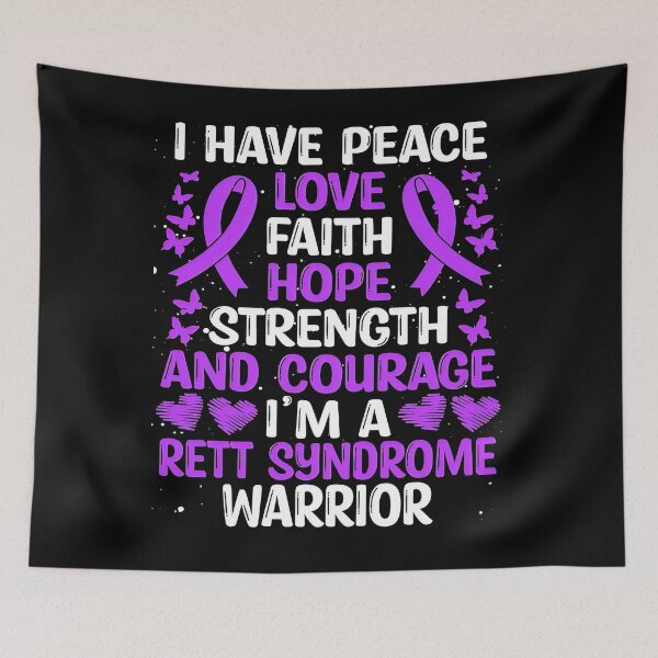 Item preview, Rett Syndrome Rett Syndrome Warrior Love Awareness Ribbon designed and sold by TerrellOneal.