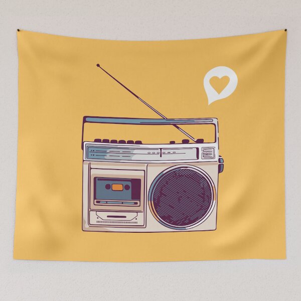 Artikelvorschau, Retro Radio Boombox entworfen und verkauft von sundrystudio.