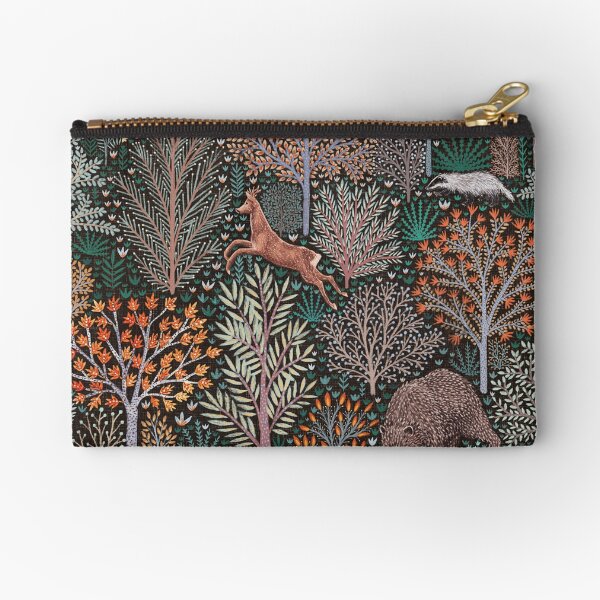 Forest animals - les animaux de la fôret Zipper Pouch