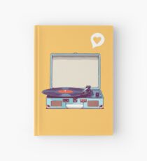 Blauer Vinyl-Plattenspieler Notizbuch