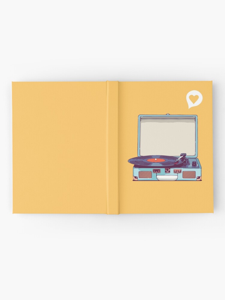 Alternate view of Blue Vinyl Record Player Hardcover Journal