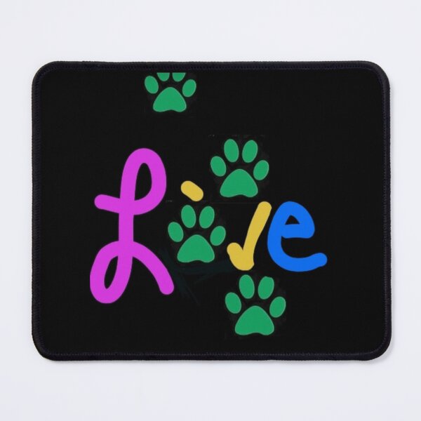 Item preview, Designer Love Paw Prints Black Hoodie Etc. designed and sold by IvaRenee.
