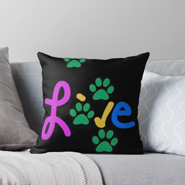 Item preview, Designer Love Paw Prints Black Hoodie Etc. designed and sold by IvaRenee.