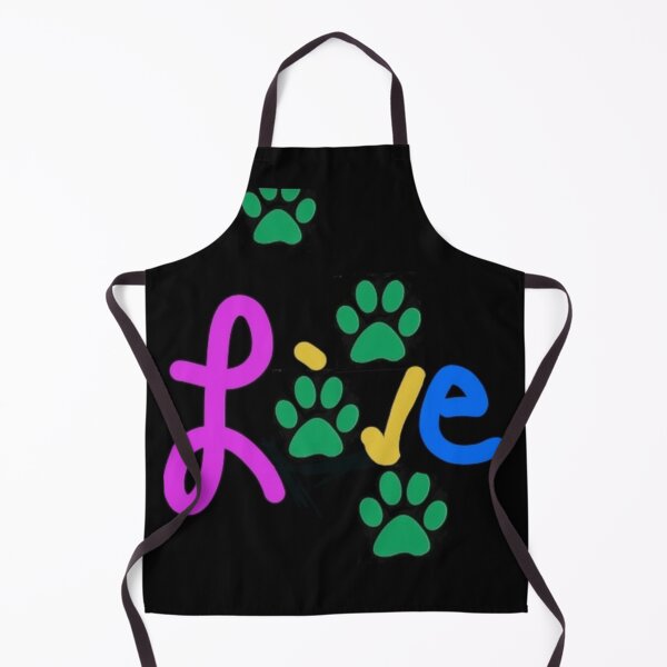 Item preview, Designer Love Paw Prints Black Hoodie Etc. designed and sold by IvaRenee.