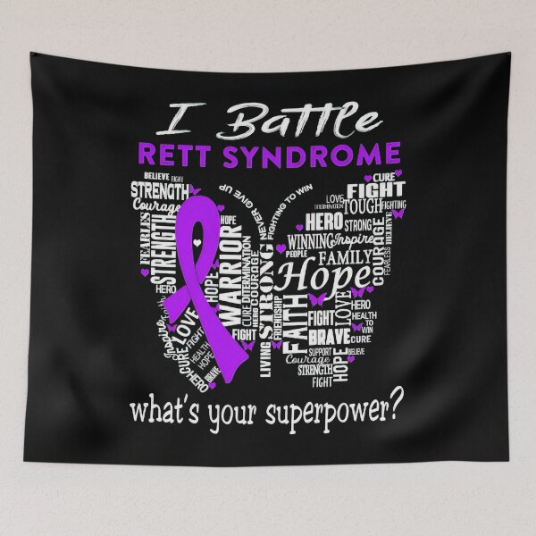 Item preview, Rett Syndrome Warrior Butterfly I Battle Rett Syndrome What's Your Superpower designed and sold by TerrellOneal.