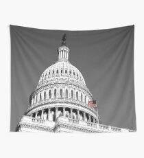 Tela decorativa Old Glory & The Capitol Dome