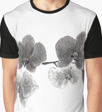 Curious orchid sumi-e painting Graphic T-Shirt
