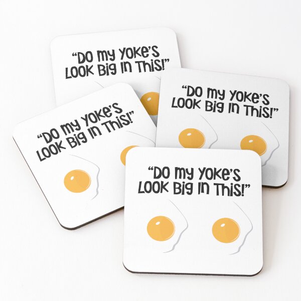 Item preview, "Do My Yokes Look Big In This" Egg Humour designed and sold by urbanbuzzz.
