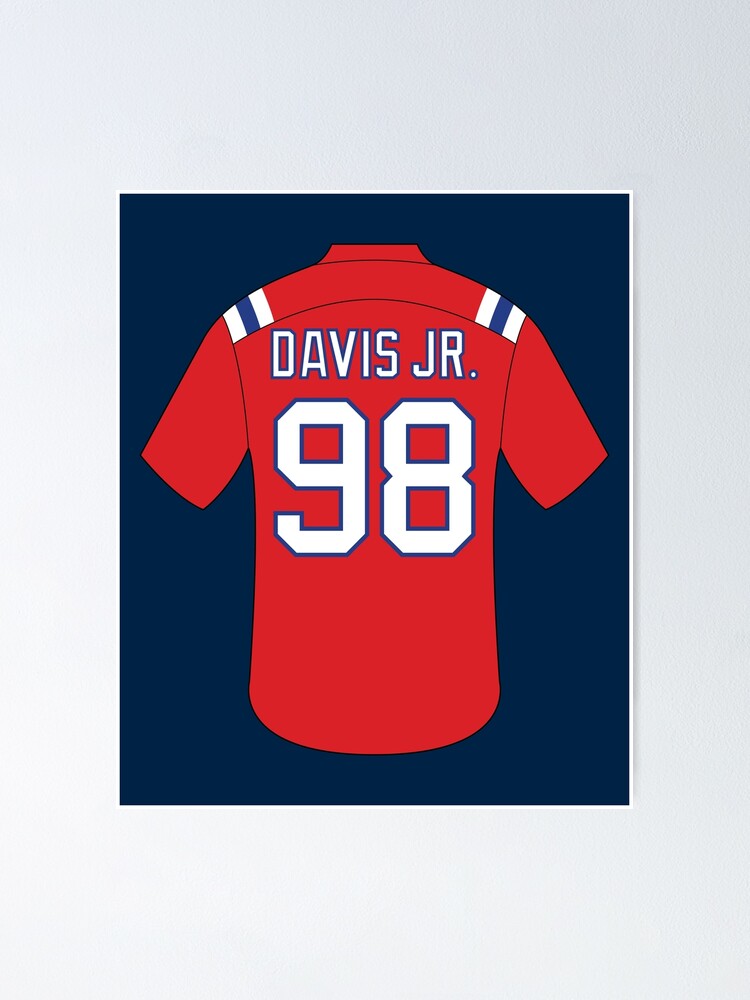 Carl Davis Jr jersey with number 98 Poster for Sale by Justtrendytees