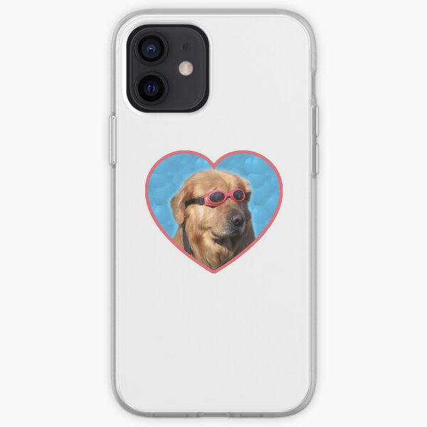 Pegatinas Doggo: Perro Nadador Funda blanda para iPhone