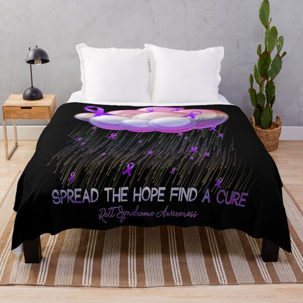 Item preview, Support Rett Syndrome Survivor RETT SYNDROME AWARENESS Purple Ribbon Spread the hope designed and sold by TerrellOneal.
