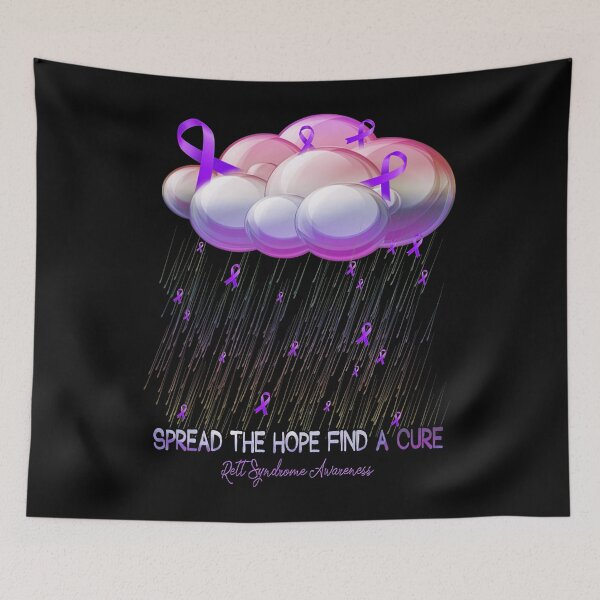 Item preview, Support Rett Syndrome Survivor RETT SYNDROME AWARENESS Purple Ribbon Spread the hope designed and sold by TerrellOneal.