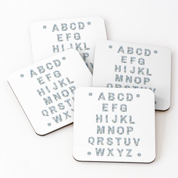 Item preview, Kids Wall Art Alphabet Blue Leafy Theme designed and sold by BelleZeare.