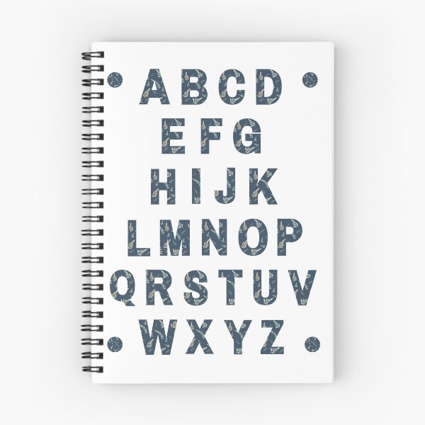 Item preview, Kids Wall Art Alphabet Dark Blue Leaves Theme designed and sold by BelleZeare.
