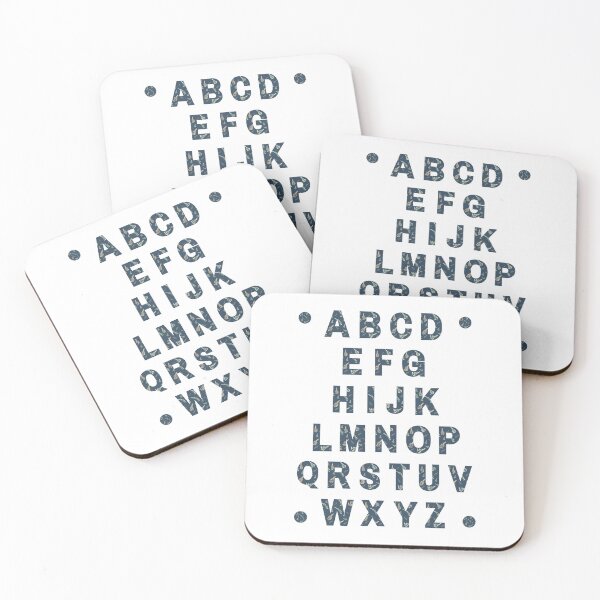 Item preview, Kids Wall Art Alphabet Dark Blue Leaves Theme designed and sold by BelleZeare.