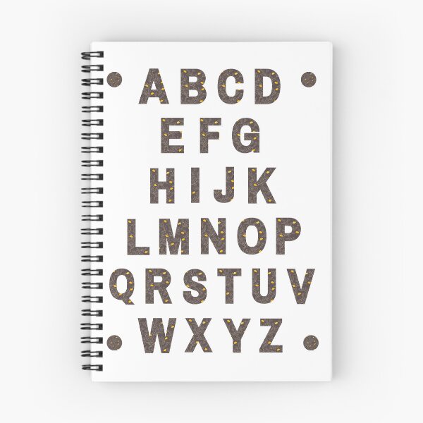 Item preview, Kids Wall Art Alphabet Brown & Yellow Floral Theme designed and sold by BelleZeare.
