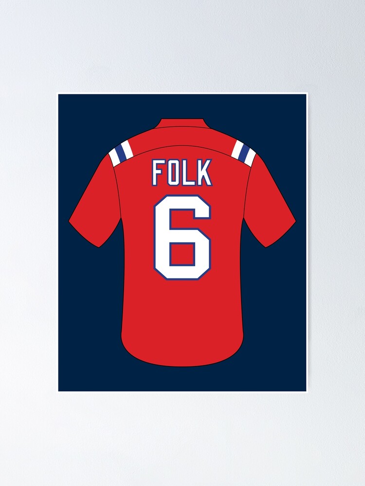 Nick Folk jersey with number 6 | Poster