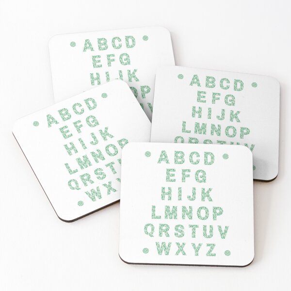 Item preview, Kids Wall Art Alphabet Leafy Green Theme designed and sold by BelleZeare.